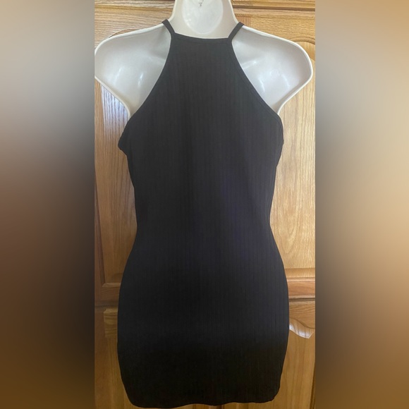 High neck tank top style dress, ribbed look, super stretchy, Sz. Xl, NWOT - Picture 3 of 5